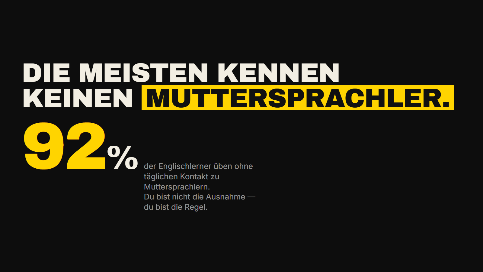 Du hast keinen englischen Muttersprachler-Freund. Du lebst nicht in einem englischsprachigen Land. Du musst trotzdem Sprechen üben. So geht's — ohne all das.