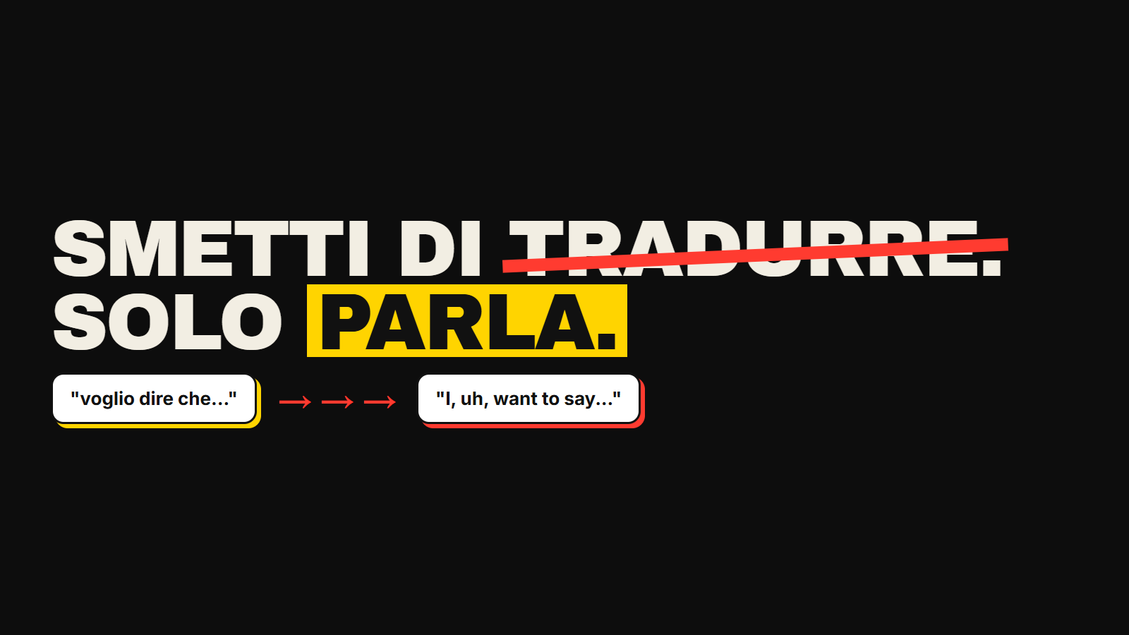 Pensi in italiano, traduci, poi parli. Quando hai la frase pronta, il momento è passato. Ecco come allenare il cervello a smettere di tradurre — e parlare e basta.